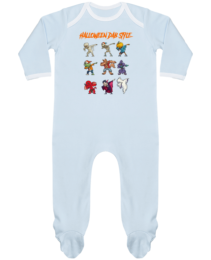 Baby Sleeper long sleeves Contrast HALLOWEEN DAB STYLE by fred design