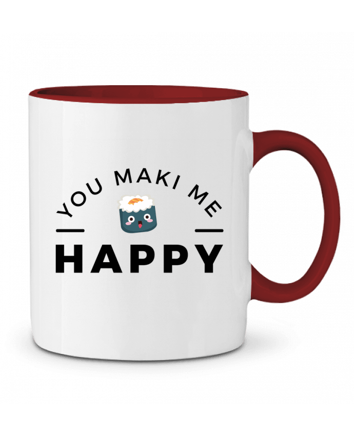 Mug bicolore You Maki me Happy Nana