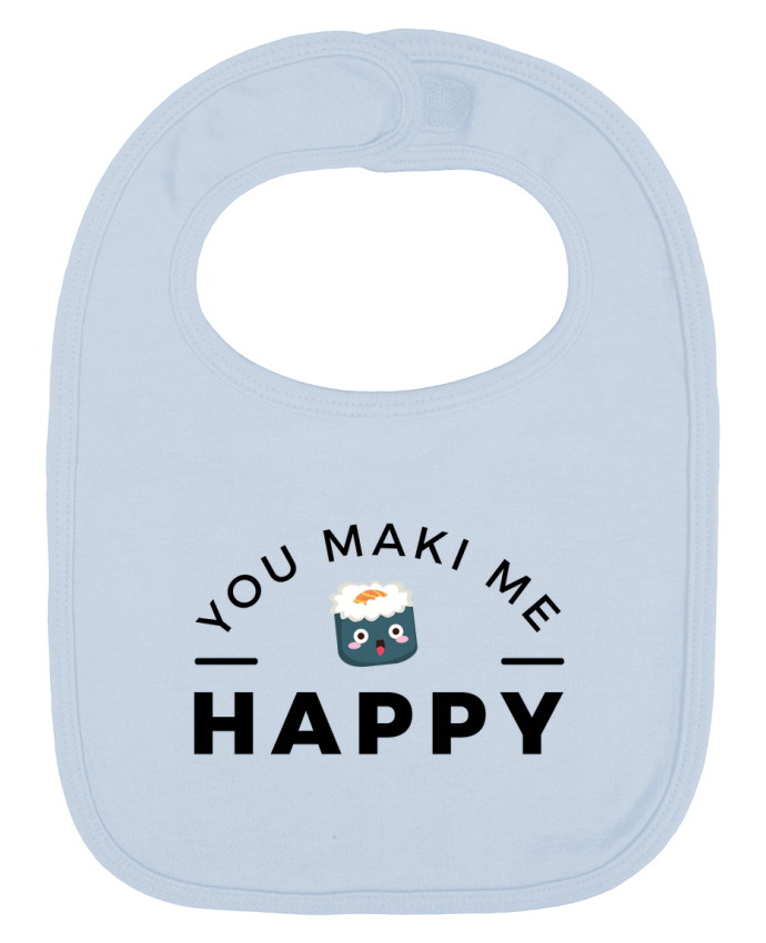 Bavoir bébé uni You Maki me Happy par Nana