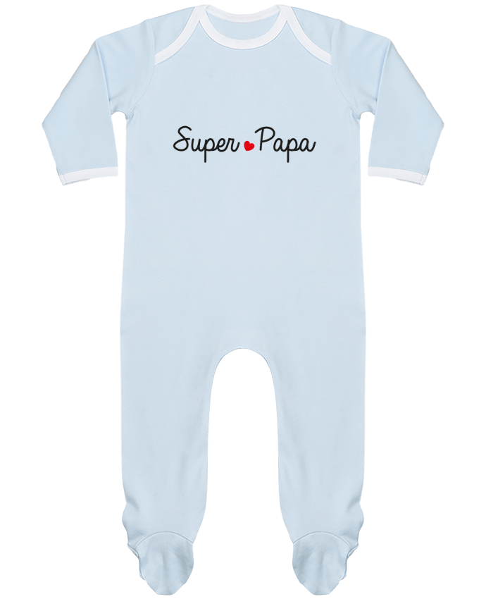 Baby Sleeper long sleeves Contrast Super Papa by Nana