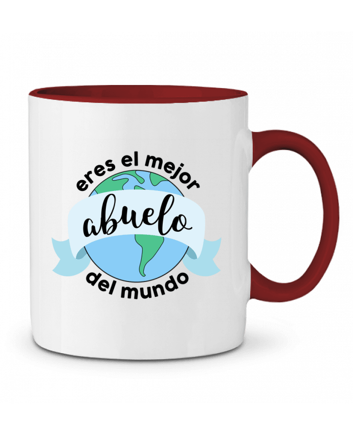Mug bicolore Eres el mejor abuelo del mundo tunetoo