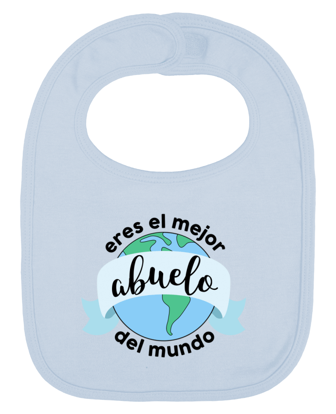 Bavoir bébé uni Eres el mejor abuelo del mundo par tunetoo
