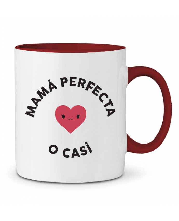 Mug bicolore Mama perfecta o casi tunetoo