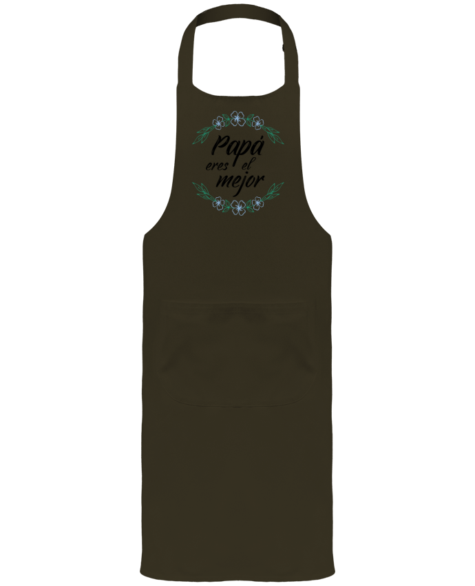Garden or Sommelier Apron with Pocket Papa eres el mejor by tunetoo