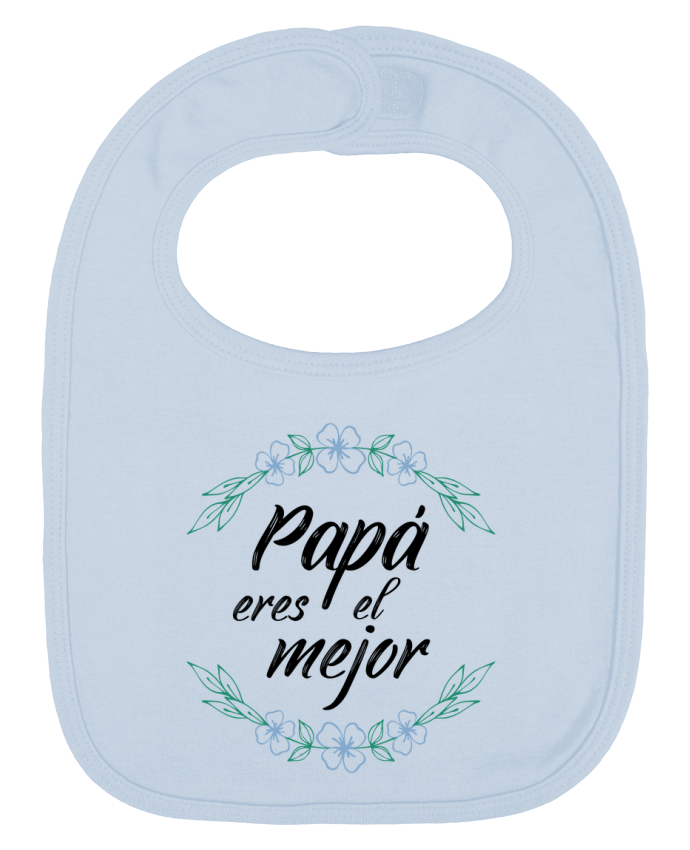 Bavoir bébé uni Papa eres el mejor par tunetoo