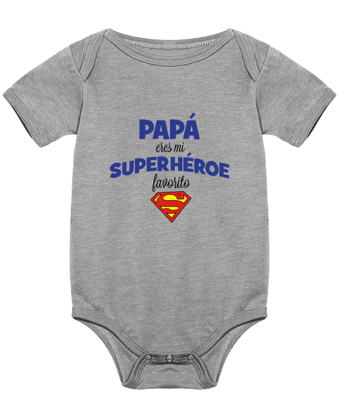 Body bébé Papa eres mi superhéroe favorito par tunetoo