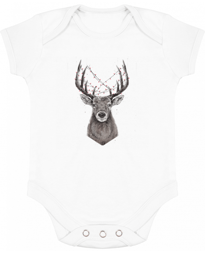 Body Bebé Contraste Xmas deer por Balàzs Solti