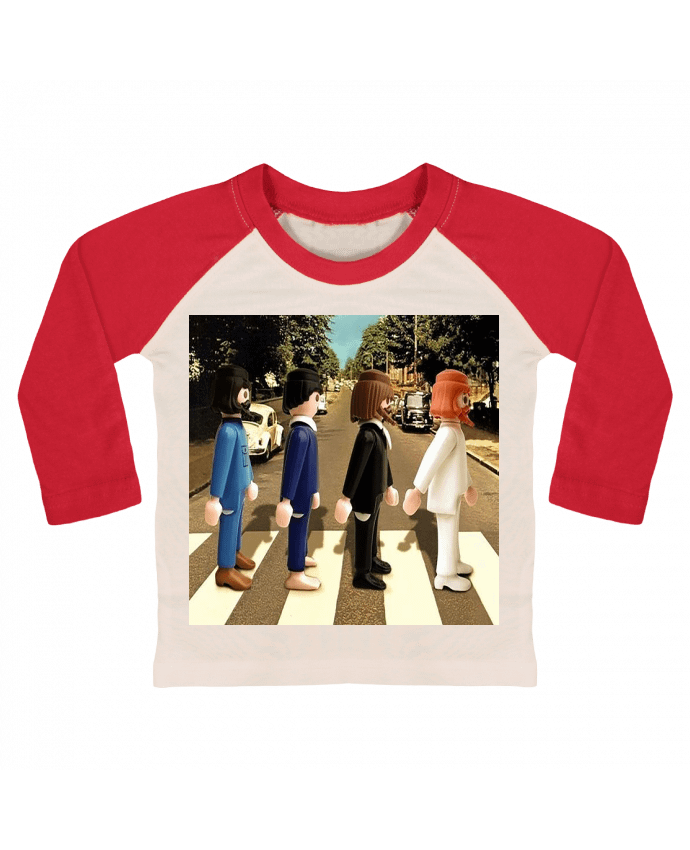 Tee-shirt Bébé Baseball ML Playmobil Beatles par Bézaide