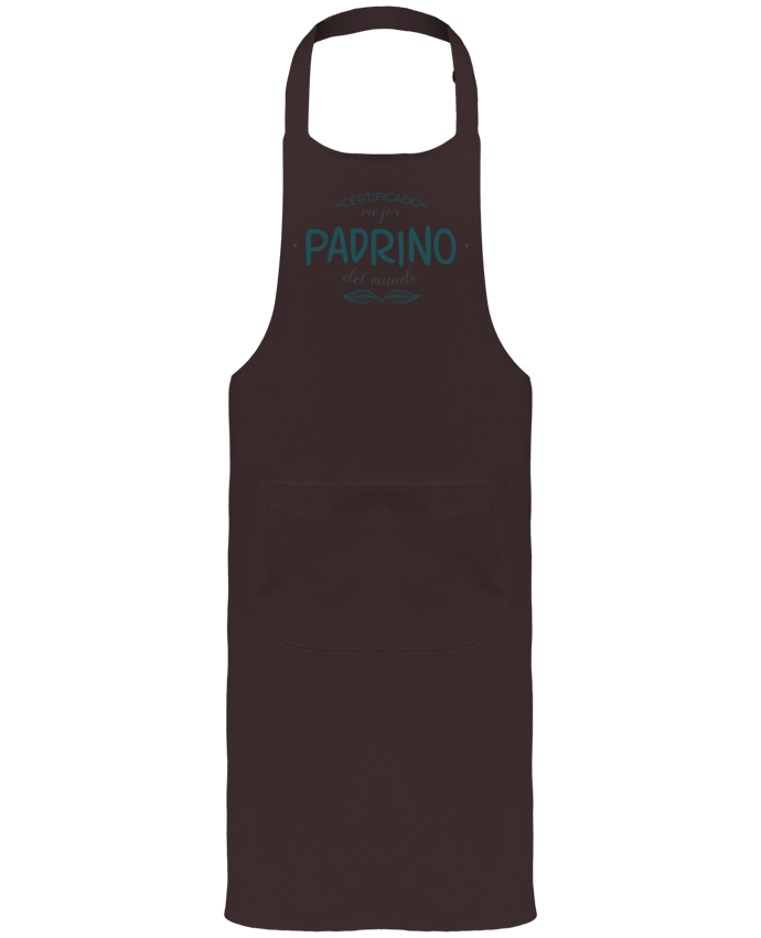 Garden or Sommelier Apron with Pocket Certificado mejor padrino del mundo by tunetoo