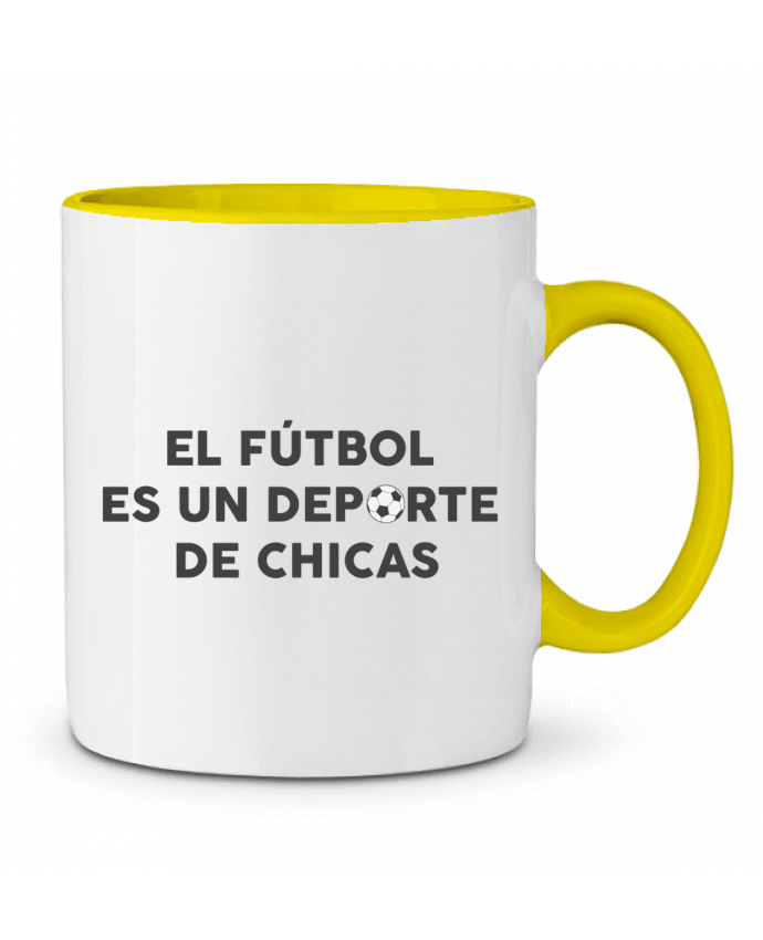 Mug bicolore El fútbol es un deporte de chicas tunetoo