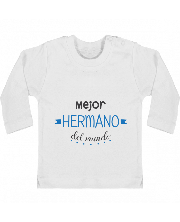 T-shirt bébé Mejor hermano del mundo manches longues du designer tunetoo