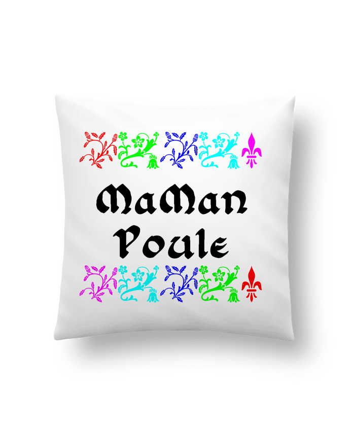 Cushion synthetic soft 45 x 45 cm Maman Poule by Hamadidou