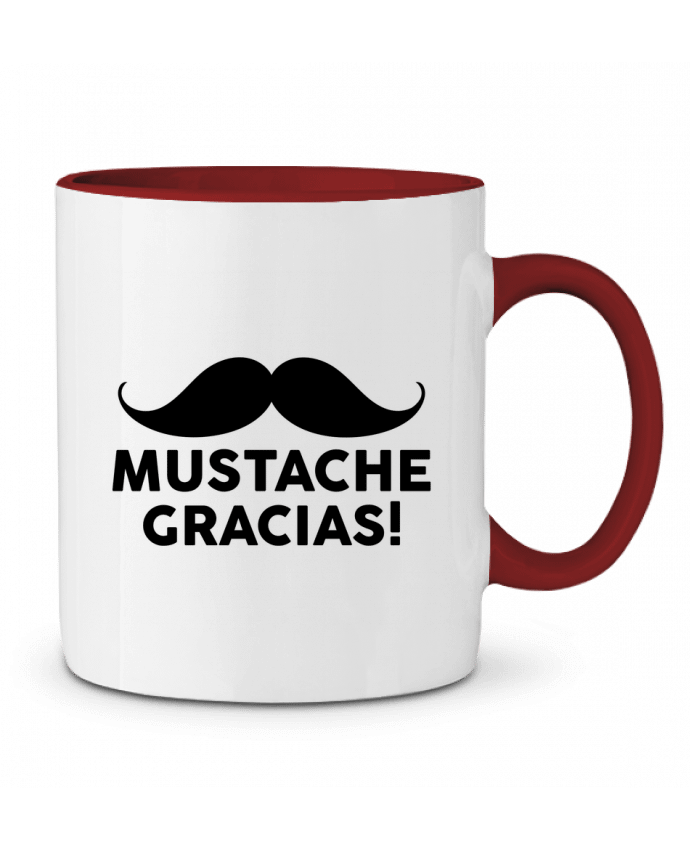 Mug bicolore Mustache gracias ! tunetoo