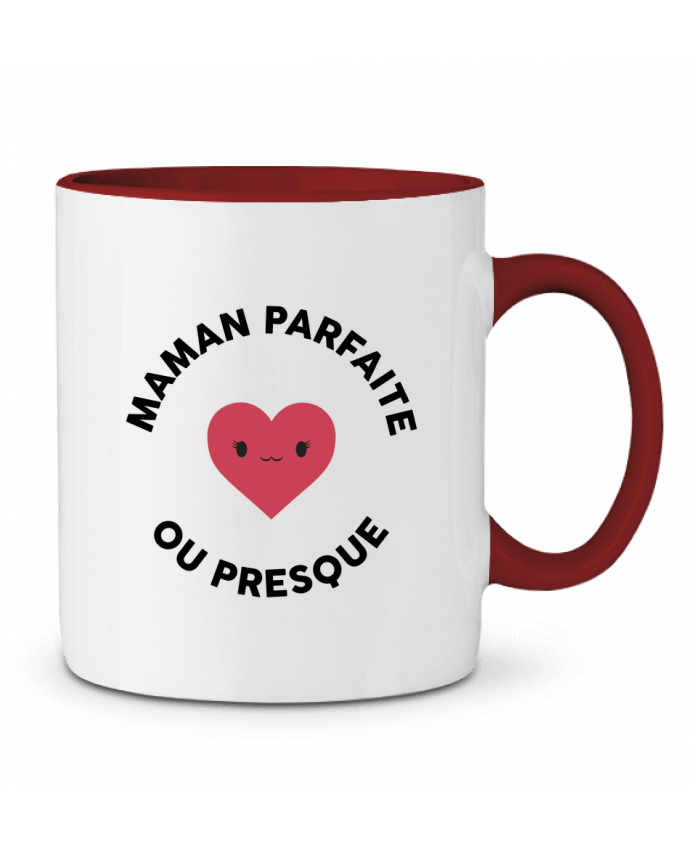 Mug bicolore Maman parfaite ou presque tunetoo