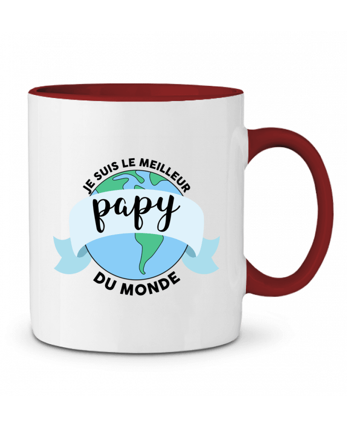 Mug bicolore Je suis le meilleur papy du monde tunetoo