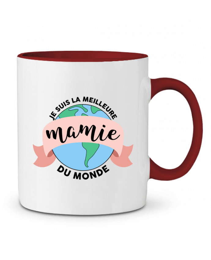 Mug bicolore Je suis la meilleure mamie du monde tunetoo