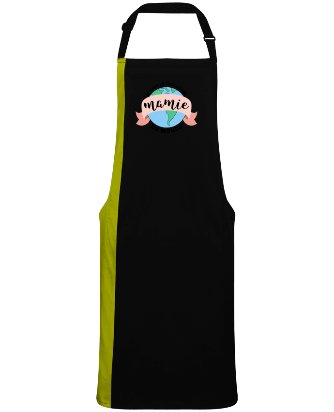 Two-tone long Apron Je suis la meilleure mamie du monde by  tunetoo