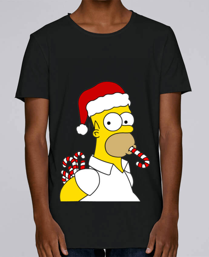 Camiseta Hombre Tallas Grandes Stanly Skates Simpson Noël por Forgo