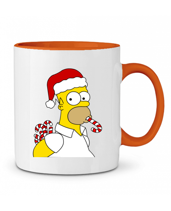 Mug bicolore Simpson Noël Forgo