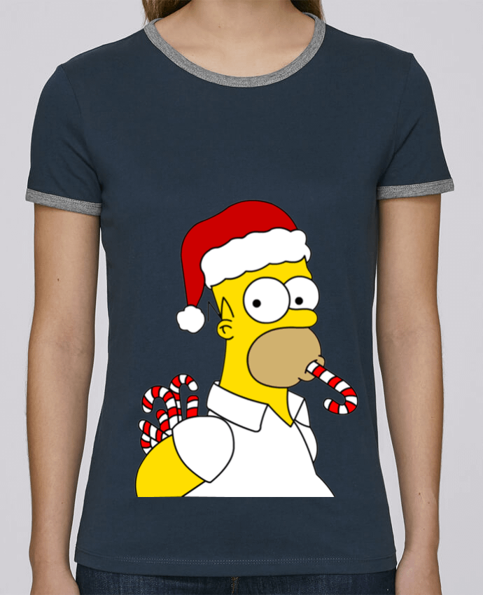T-shirt Simpson Noël pour femme par Forgo