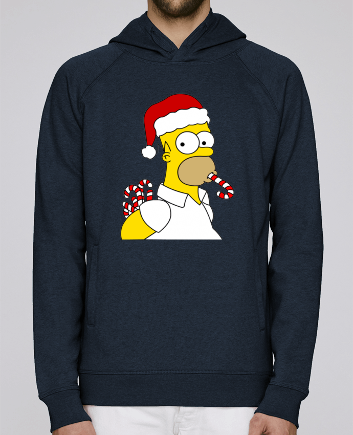 Sweat capuche homme Simpson Noël par Forgo