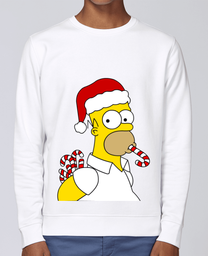 Unisex Sweatshirt Crewneck Medium Fit Rise Simpson Noël by Forgo