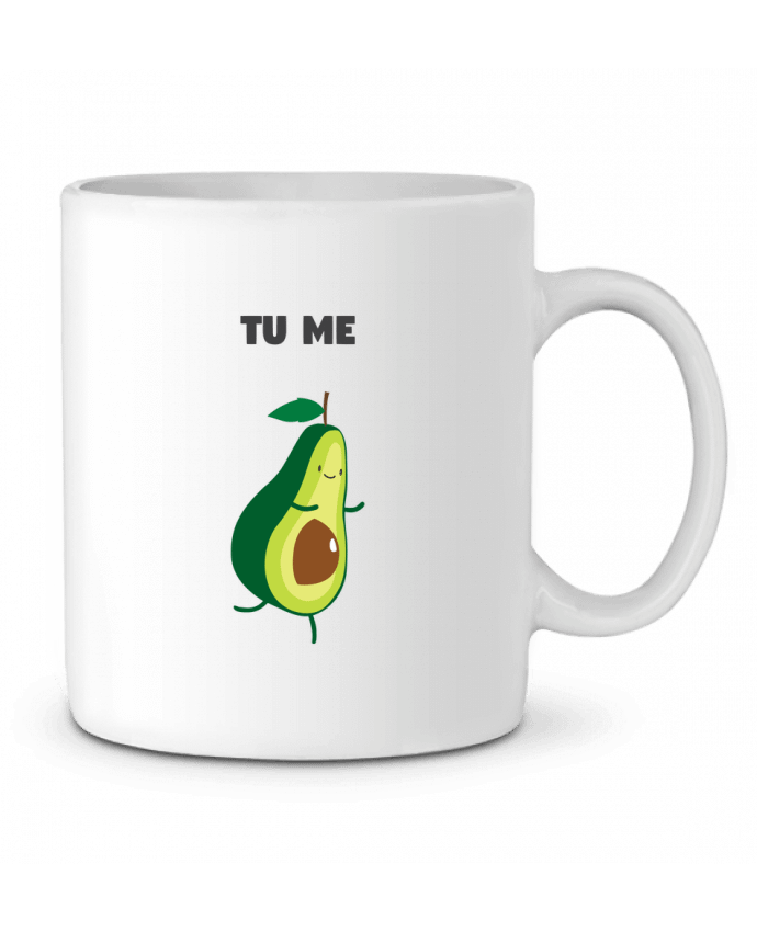 Ceramic Mug Tu me completas - Avocado by tunetoo