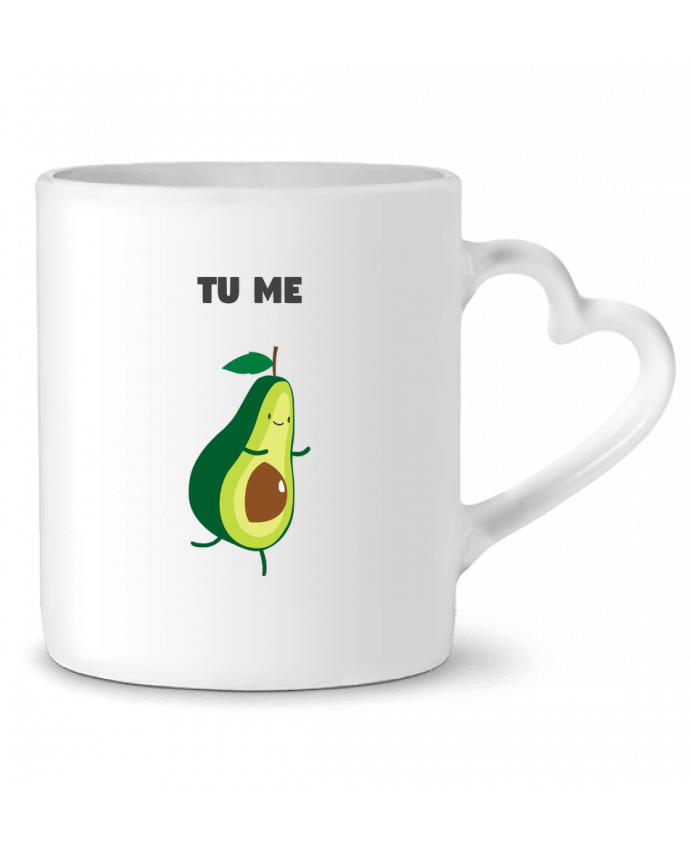Mug Heart Tu me completas - Avocado by tunetoo