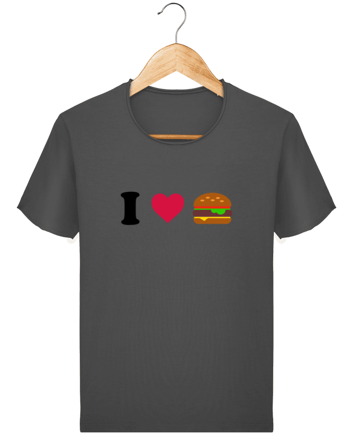 T-shirt Men Stanley Imagines Vintage I love burger by tunetoo