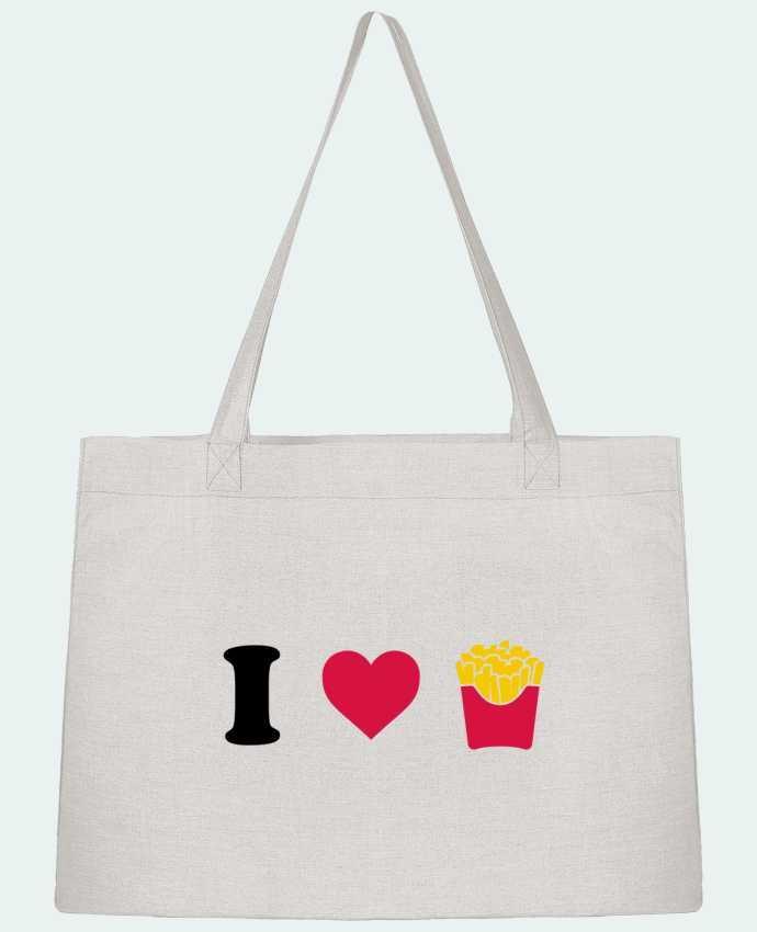 Shopping tote bag Stanley Stella I love fries by tunetoo