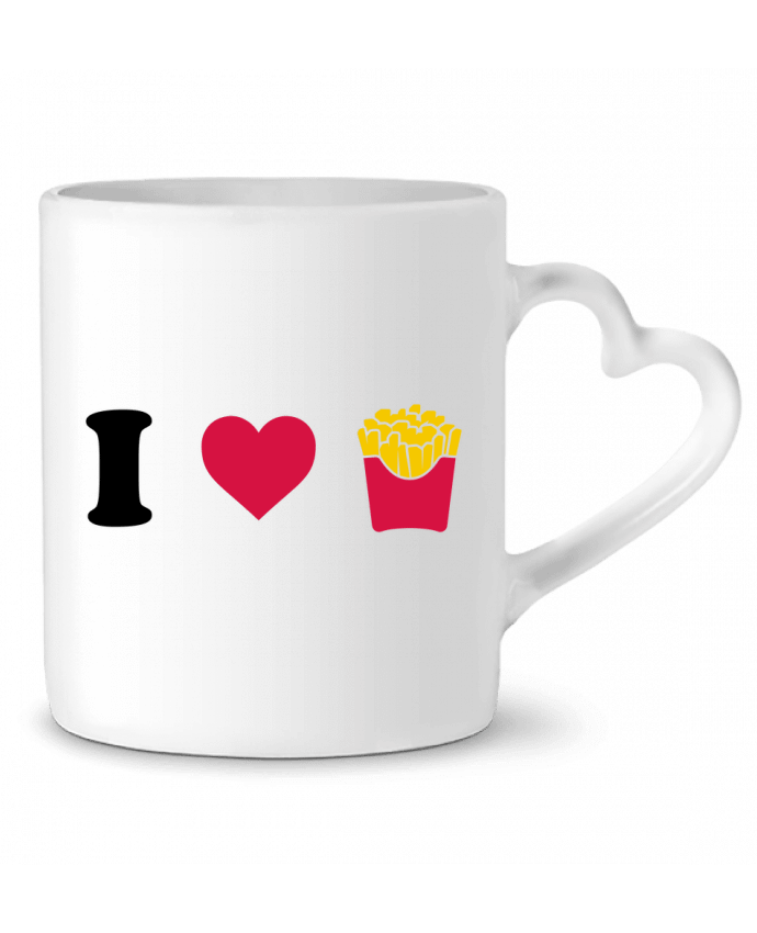 Mug Heart I love fries by tunetoo