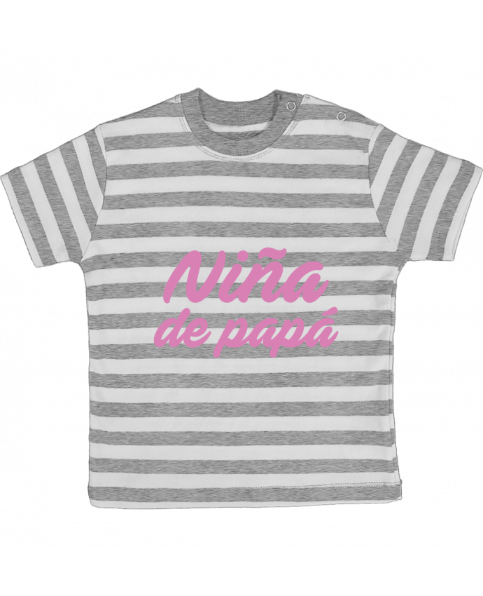 Camiseta Bebé a Rayas Papá / Niña de papá por tunetoo