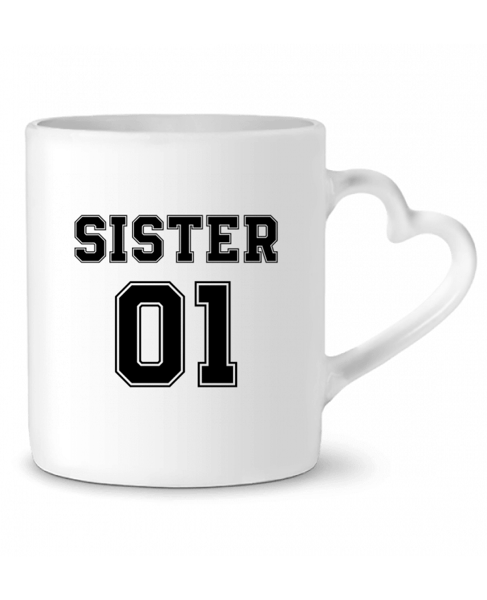 Mug coeur Sister 01 par tunetoo