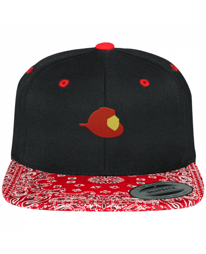 Casquette Snapback à imprimé brodé Fireman par tunetoo