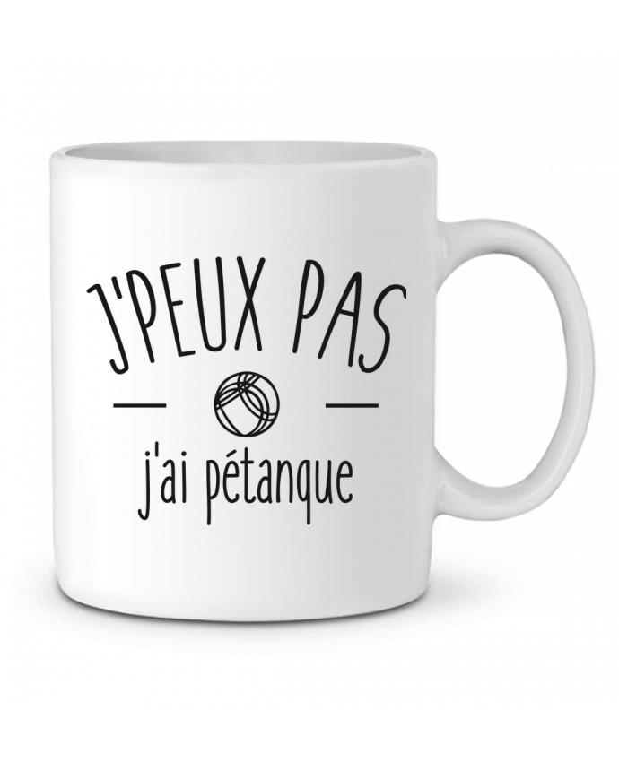 Mug  Je peux pas j'ai pétanque par FRENCHUP-MAYO