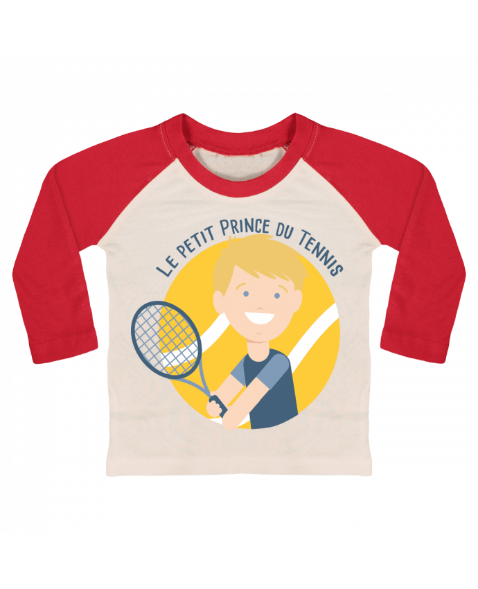 Camiseta Bebé Béisbol Manga Larga Le Petit Prince du Tennis por Le Petit Prince du Tennis