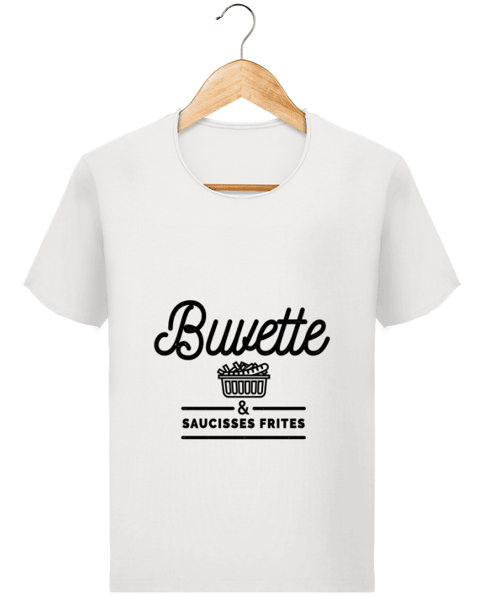  T-shirt Homme vintage Buvette et Saucisse frites par PDT