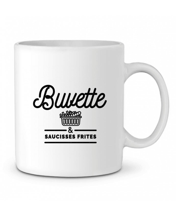 Ceramic Mug Buvette et Saucisse frites by PDT