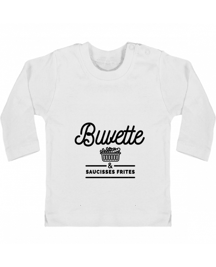 T-shirt bébé Buvette et Saucisse frites manches longues du designer PDT