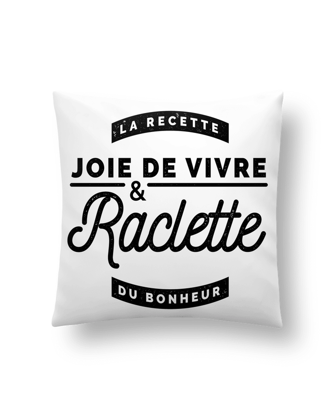 Cushion synthetic soft 45 x 45 cm Joie de vivre et raclette by Rustic