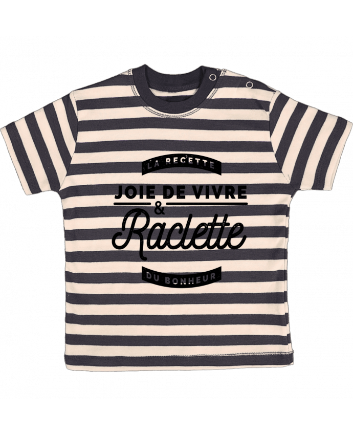 Camiseta Bebé a Rayas Joie de vivre et raclette por Rustic
