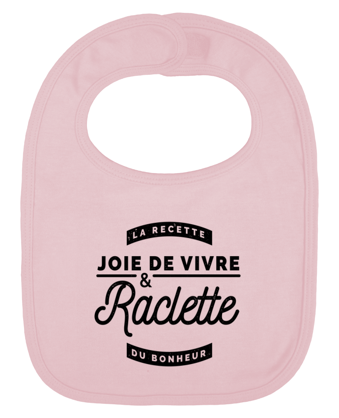 Bavoir bébé uni Joie de vivre et raclette par Rustic