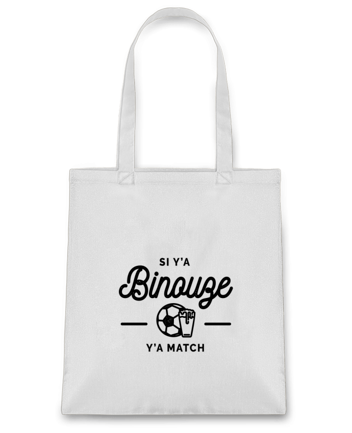 Tote Bag cotton Si y'a bineuse y'a match by Rustic