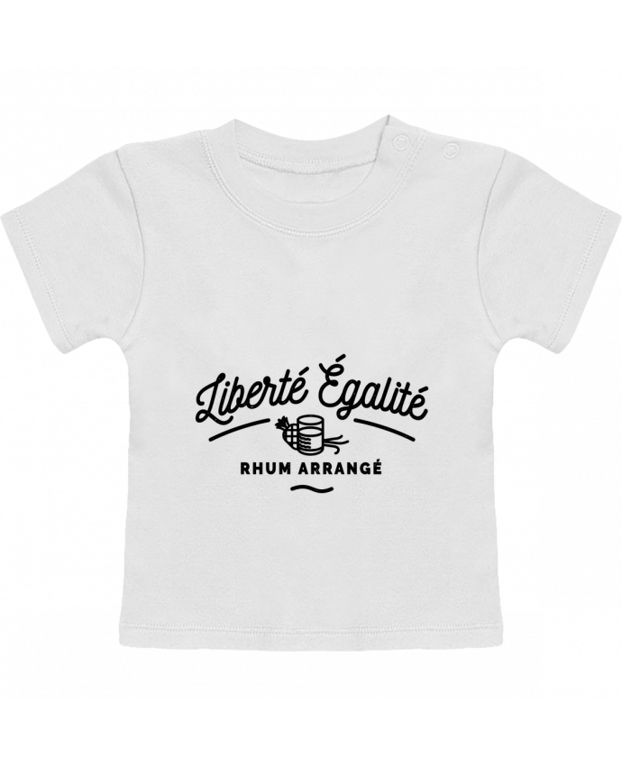 T-shirt bébé Liberté égalité Rhum Arrangé manches courtes du designer Rustic