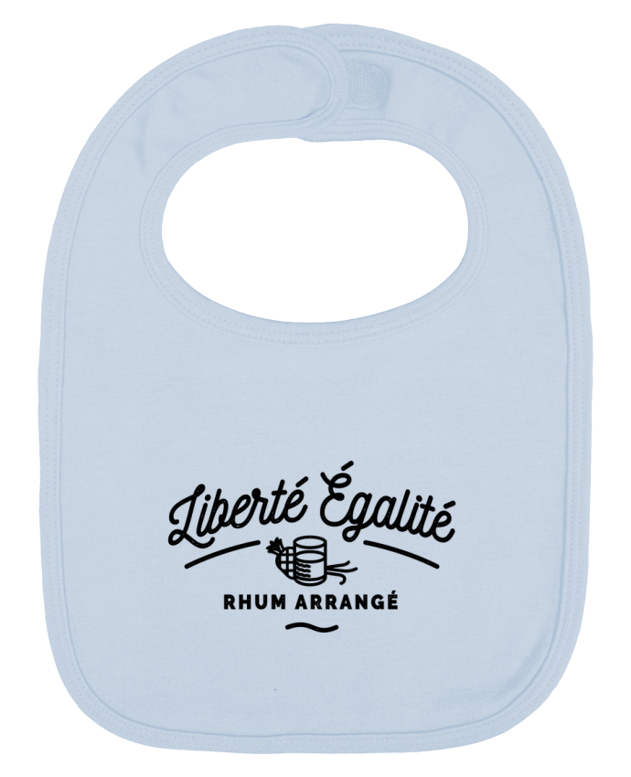 Bavoir bébé uni Liberté égalité Rhum Arrangé par Rustic