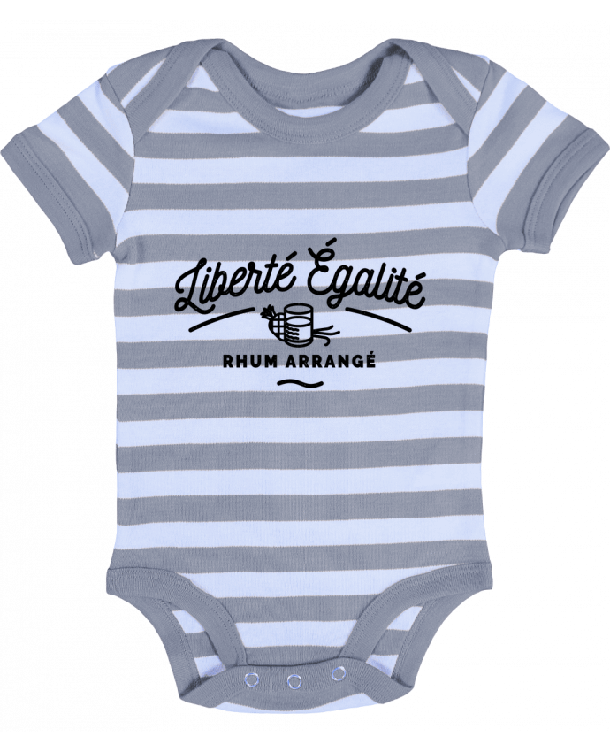 Baby Body striped Liberté égalité Rhum Arrangé - Rustic