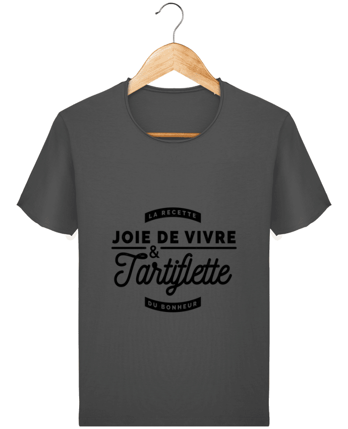  T-shirt Homme vintage Joie de vivre et Tartiflette par Rustic