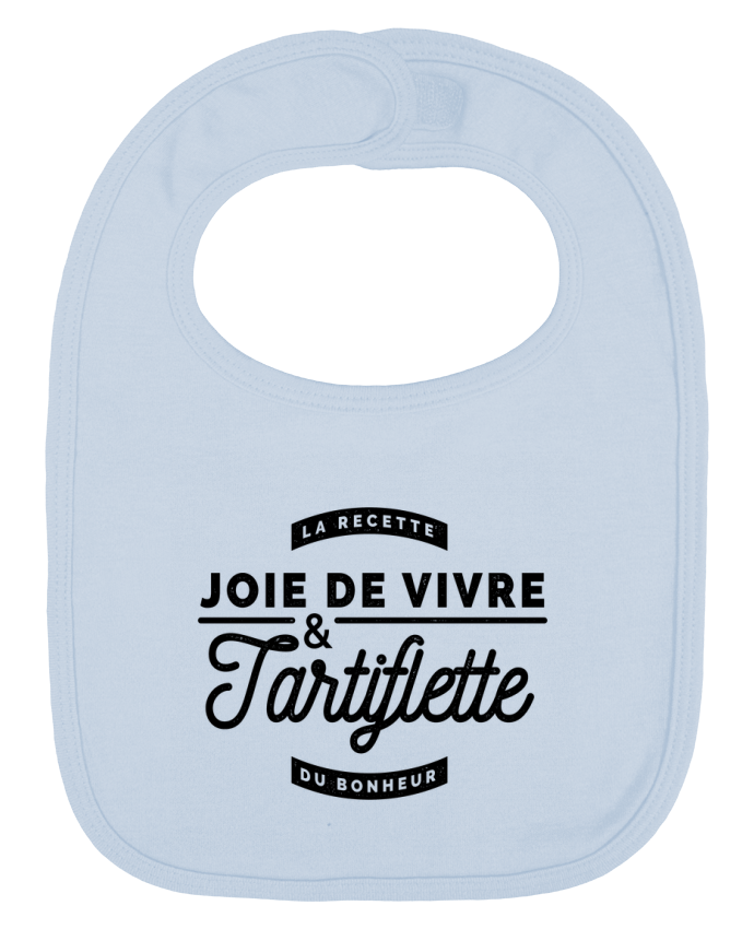 Bavoir bébé uni Joie de vivre et Tartiflette par Rustic