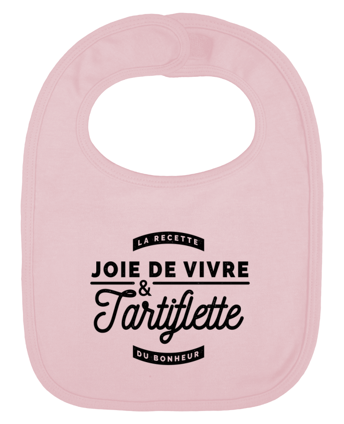 Baby Bib plain and contrast Joie de vivre et Tartiflette by Rustic