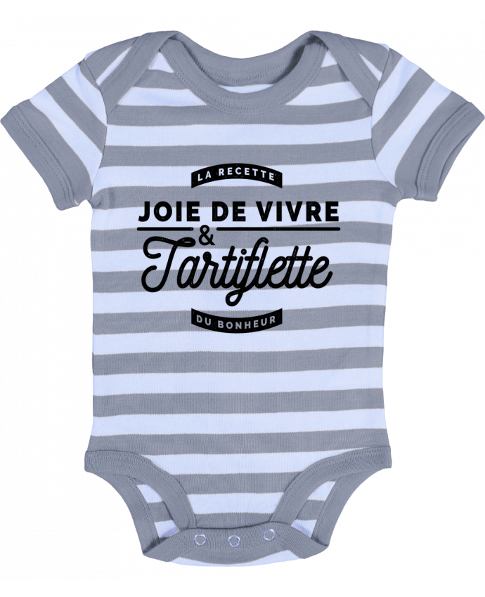 Body Bébé Rayé Joie de vivre et Tartiflette - Rustic